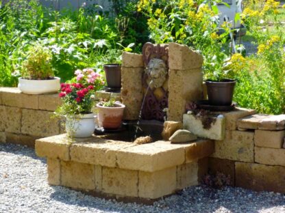 1 Wasserspeier Wanddekoration Löwe Attika, Speier Löwenkopf-Gargoyle f. Brunnen*