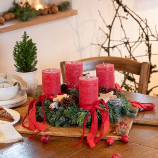 Adventskranz "Roter Zauber“*