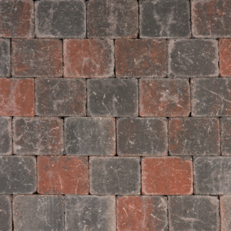 Altstadtpflaster Pflastersteine rotschwarz 15x20x6cm (m2)*