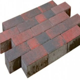 Altstadtpflaster Pflastersteine rotschwarz  21x7x7cm (m2)*