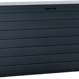 Auflagenbox Holzoptik ca. 116x44x55cm anthrazit