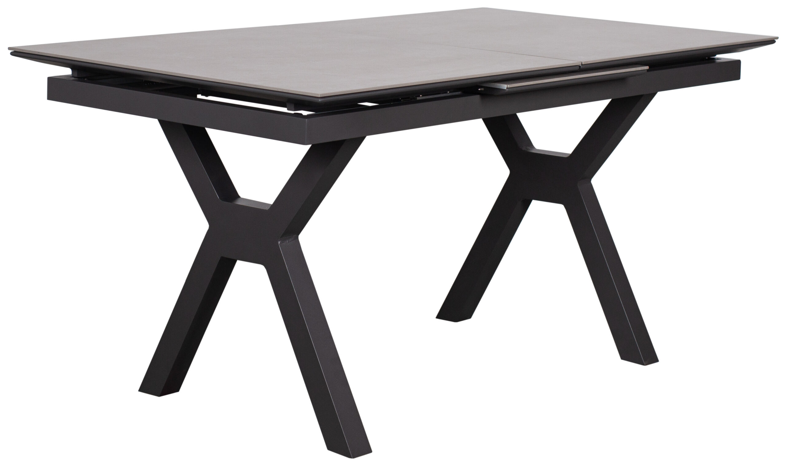 Ausziehtisch Granada 160/210 x 90 cm light grey Aluminium*