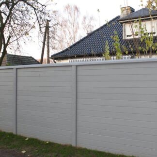 Betonzaun Boardstone grau 200x193cm einseitig*