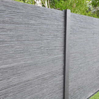 Betonzaun Linestone grau doppelseitig 200x200cm*