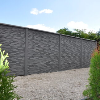 Betonzaun Modernstone grau doppelseitig 200x200cm*