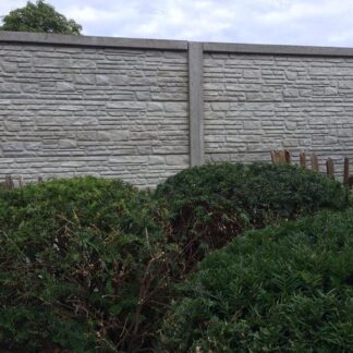 Betonzaun Mountain grau einseitig 200x231cm*