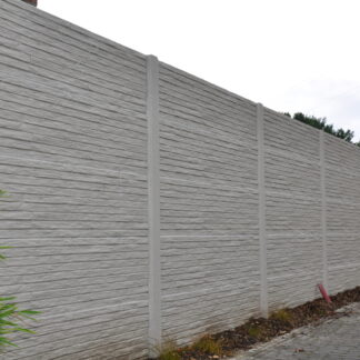 Betonzaun Tilestone grau einseitig 200x200cm*