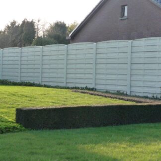 Betonzaun Woodstone grau 200x193cm einseitig*