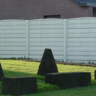 Betonzaun Woodstone grau 200x231cm doppelseitig*