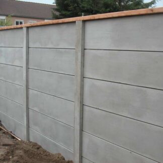 Betonzaun grau einseitig 200x193cm*