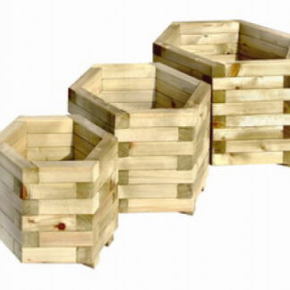 Blumenkasten holz sechseckig*