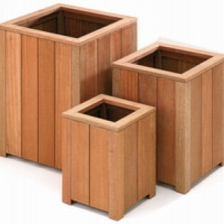 Blumenkasten holz viereckig hartholz 30x30cm*