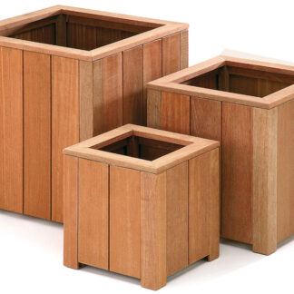 Blumenkasten holz viereckig hartholz 50x50x50cm*