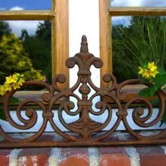 Blumenkastenhalter Jahrhundertwende, Antik-Halterung f Blumenkästen, Krone 95cm*