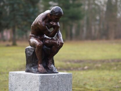 Bronzefigur Denker von Rodin*