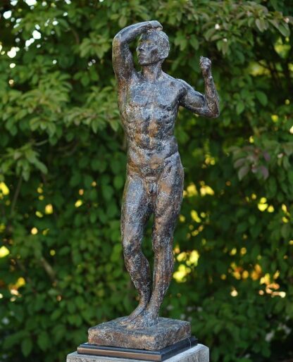 Bronzefigur Der nackte Mann von Rodin*