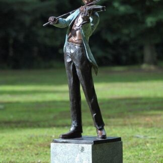 Bronzefigur Geiger*
