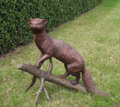 Bronzefigur Steinmarder*