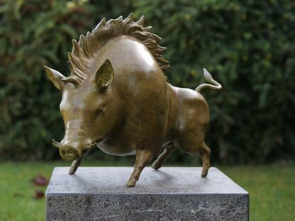 Bronzefigur Wildschwein*