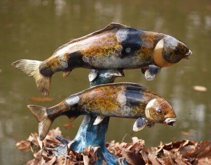 Bronzefigur Zwei Fische*