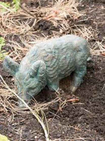 Bronzeskulptur Frischling Kopf nach links*