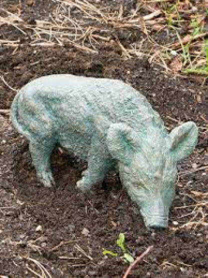 Bronzeskulptur Frischling Kopf nach rechts*