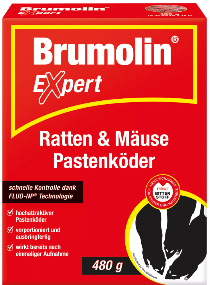 Brumolin Expert Ratten&Mäuse Pastenköder 480 gr*