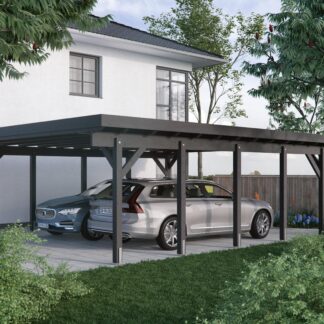 Carport Dallas II 6,34x7,54 m - inklusive hochwertigem Stahltrapez*