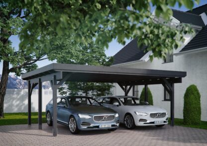 Carport Houston II 6,34x5,04 m - inklusive hochwertigem Stahltrapez*