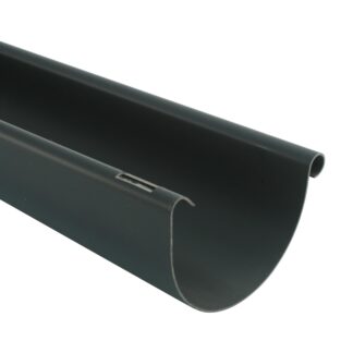 Dachrinne Kunststoff RG 100, 1,0m, halbrund, anthrazit RAL 7016*