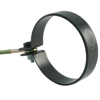 Dachrinne Kunststoff RG 75 Rohrschelle mit Ringschraube a 2 Stück, anthrazit RAL 7016*