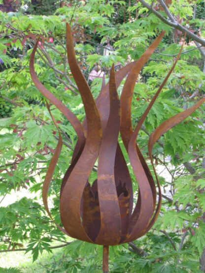 Edelrost Gartenstecker Feuerblume Fiamma, klein*