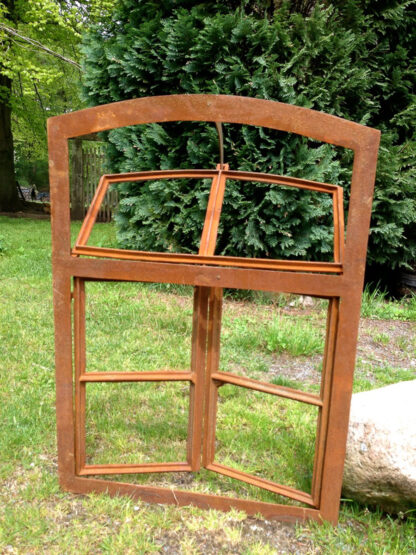 Eisenfenster- Oberlicht und Doppelflügel zu Öffnen, Stall Fenster antik-ländlich*