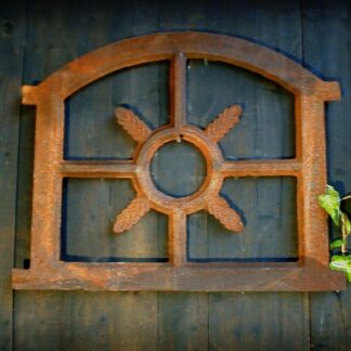 Eisenfenster Stallfenster für Gartenmauer antik Sprossenfenster Fenster Eiche kl*