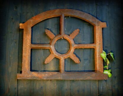 Eisenfenster Stallfenster für Gartenmauer antik Sprossenfenster Fenster Eiche kl*