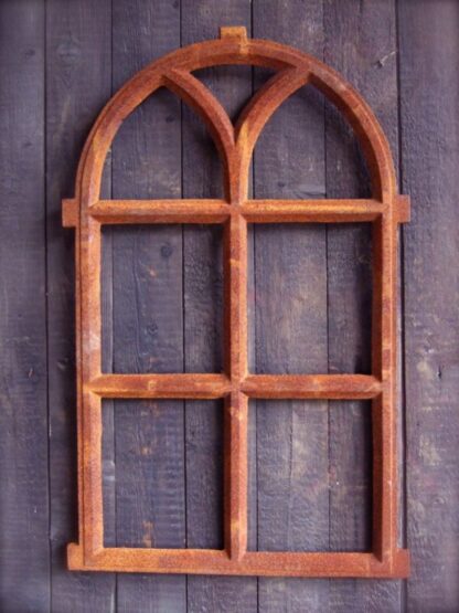 Eisenfenster Stallfenster mit Rundbogen, Fenster für eine Gartenmauer V 98 x 54*