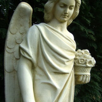 Engel Skulptur Gartenfiguren Grabengel Friedhofsengel Steinguss*