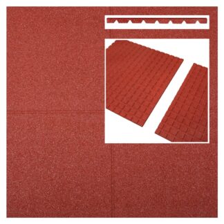 Fallschutzmatten rot 1000x1000x25mm (m2)*