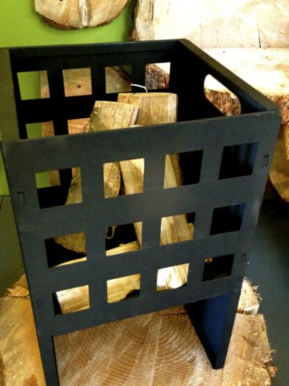 Feuerkorb in modernem Design, Eisenkorb Korb für Feuer + Lagerfeuer Quadro klein*