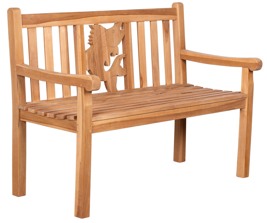 Gartenbank Fisch Teak 120 cm*