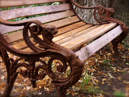 Gartenbank, Seitenteile für Parkbank, exklusive Sitzbank, Bank für Schloßgarten*