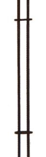 Gartenfackel Fackel Stahl Schwarz 150cm*