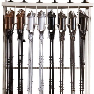 Gartenfackel Fackel Stahl Schwarz*