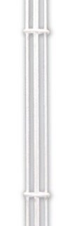 Gartenfackel Fackel Stahl Weiss 150cm*