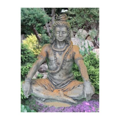 Gartenfigur Figur "SHIVA" Steinguss, Rosteffekt - Original von Vidroflor*