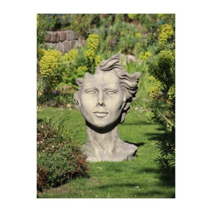 Gartenfigur Gesicht "FRAU", Antik, Medium - Original von Vidroflor*