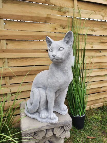 Gartenfigur Katze stehend, verschiedene Farben*