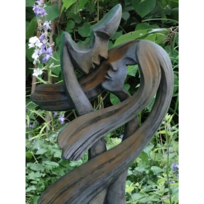 Gartenfigur Traumpaar "AMOROSO", Steinguss, Rosteffekt*