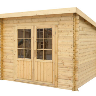 Gartenhaus Blockbohlenhaus Heywood 3x3m*