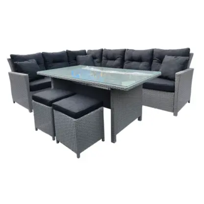 Gartenmöbel Lounge Set Anero PE grey inkl. Tisch*